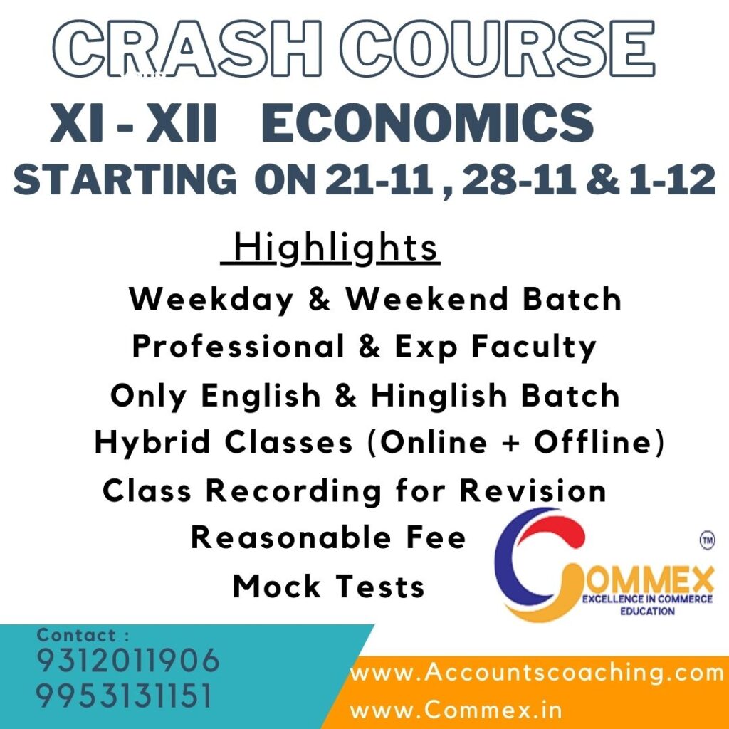 Crash course XI - XII Economics