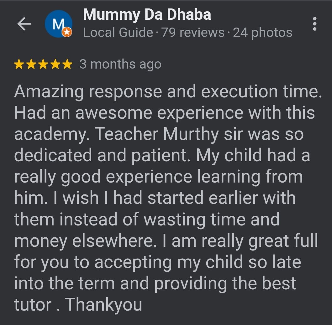 Individual Class Review