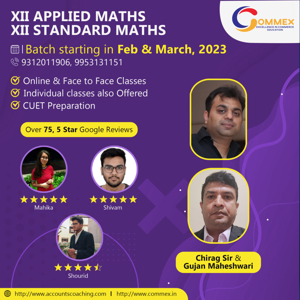 Applied Mathematics Coaching Commex Institute